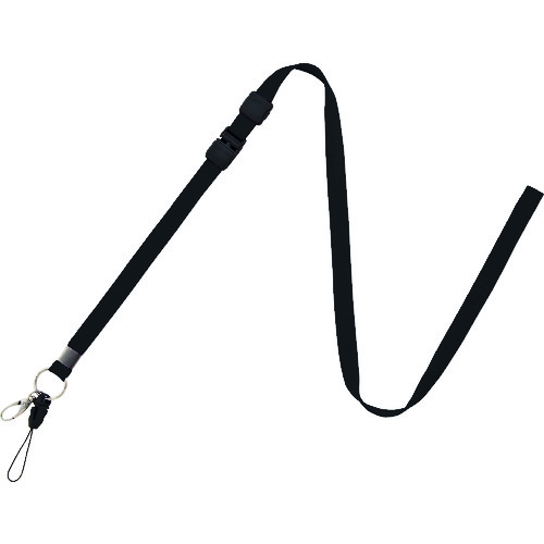 トラスコ中山 OP ロングストラップ 1本 黒(ご注文単位1本)【直送品】