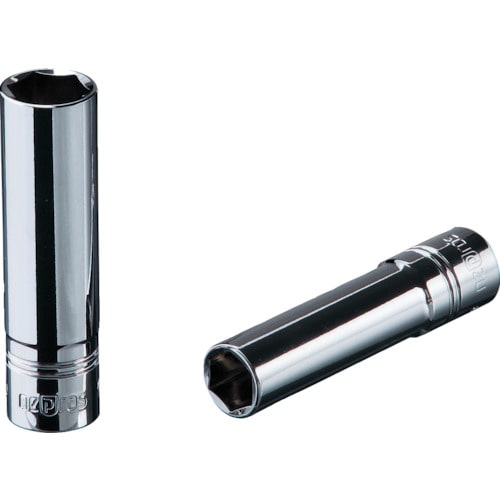 トラスコ中山 ネプロス 6.3sq.ディープソケット(六角) 対辺寸法13mm 差込角6.35mm(ご注文単位1個)【直送品】
