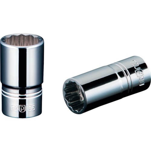 トラスコ中山 ネプロス 6.3sq.セミディープソケット(十二角) 対辺寸法14mm 全長32mm(ご注文単位1個)【直送品】