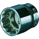 トラスコ中山 ネプロス 9.5sq.ソケット(十二角)8mm(ご注文単位1個)【直送品】