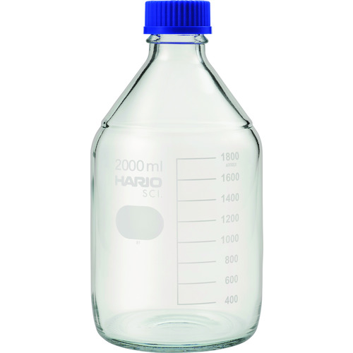 トラスコ中山 HARIO 耐熱ねじ口瓶 2,000ml(ご注文単位1個)【直送品】