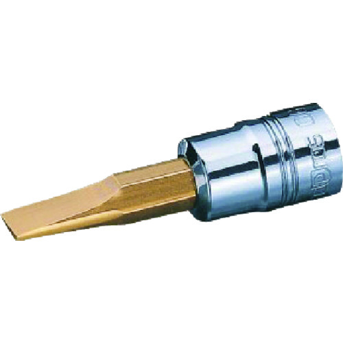 トラスコ中山 ネプロス ドライバービットソケット 6.3sq.マイナスビットソケット 刃先1×6マイナス 全長47.7mm(ご注文単位1個)【直送品】