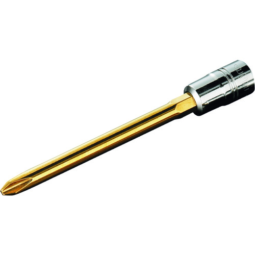 トラスコ中山 ネプロス ドライバービットソケット 6.3sqロングクロスビットソケット 刃先NO.1 全長92.7mm(ご注文単位1個)【直送品】
