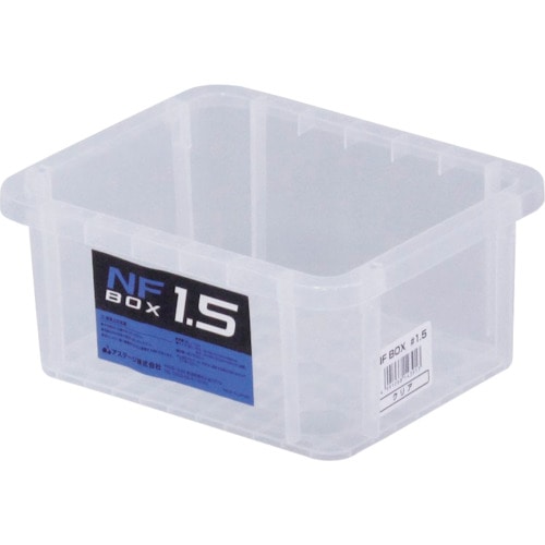 トラスコ中山 JEJアステージ NFボックス #1.5 クリア(ご注文単位1個)【直送品】