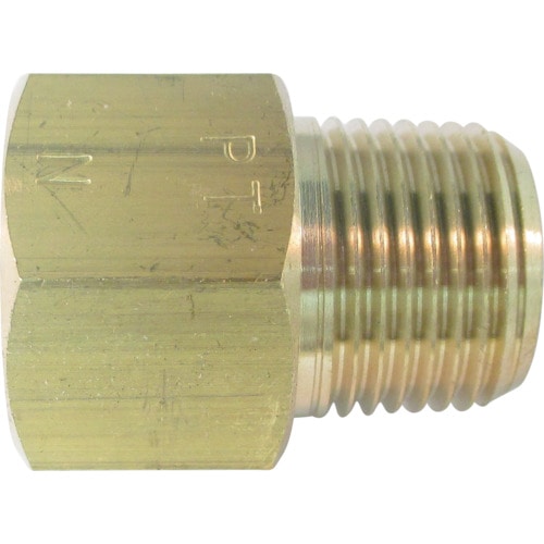 トラスコ中山 ASOH 黄銅製 変換内外ソケット 外PT1/8×内NPT1/8（ご注文単位1個）【直送品】