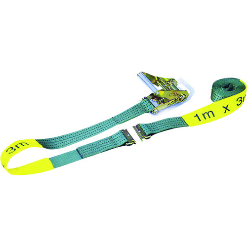 トラスコ中山 ニッコウ ベルト荷締機 ワンピース金具付 幅50mm 長さ1m(固定)・3m(調整)(ご注文単位1台)【直送品】
