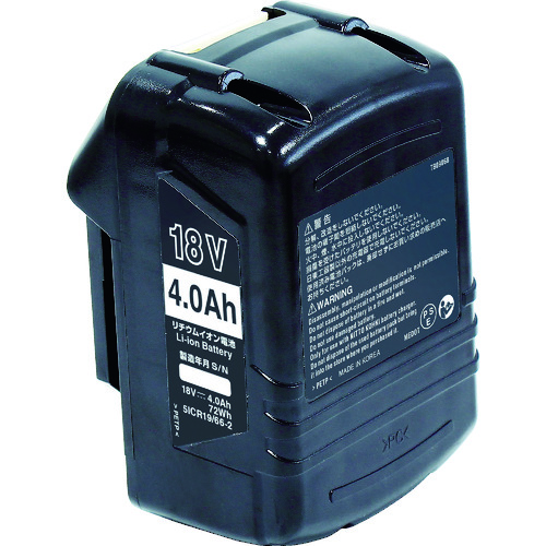 トラスコ中山 日東 CLA-2200A用電池パック 18V 4.0Ah 50671(ご注文単位1個)【直送品】