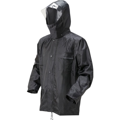 トラスコ中山 喜多 かっぱです。 ブラック L(ご注文単位1着)【直送品】