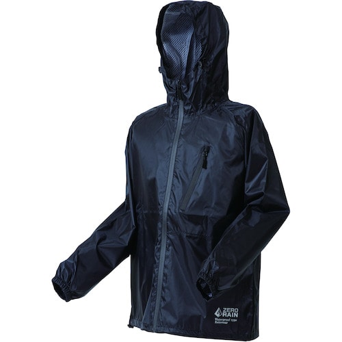 トラスコ中山 喜多 スーパーライトレインウェア 超軽量 ブラック M(ご注文単位1着)【直送品】