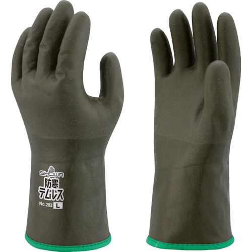 トラスコ中山 ショーワ 防寒手袋 No282防寒テムレス オリーブグリーン Mサイズ(ご注文単位1組)【直送品】