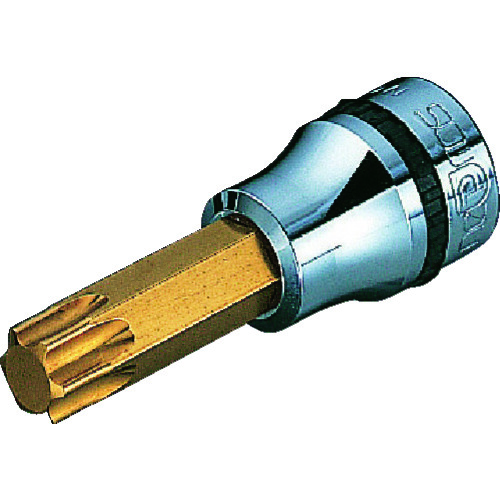 トラスコ中山 ネプロス ヘックスローブソケット 9.5sq.T型トルクスビットソケット T45 先端寸法7.82mm(ご注文単位1個)【直送品】