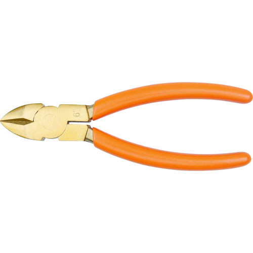 トラスコ中山 バーコ 防爆ニッパ ノンスパーキングシャーカッティングプライヤー 銅線切断0.8mm 全長200mm(ご注文単位1個)【直送品】