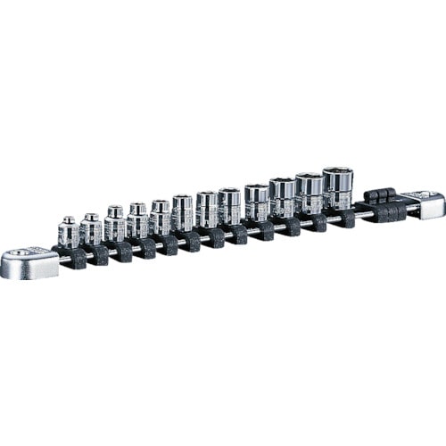 トラスコ中山 ネプロス 6.3sq.ソケットセット 差込数6.35mm12点セット(ご注文単位1セット)【直送品】