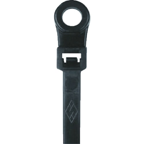 トラスコ中山 SapiSelco ケーブルタイ マウントタイプ 4.5mm×200mm クロ 100本(ご注文単位1袋)【直送品】
