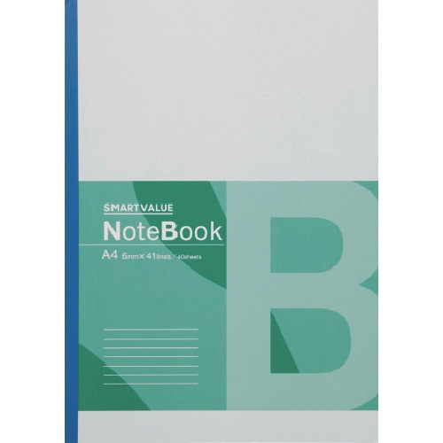 トラスコ中山 プラス 120353)再生紙ノート A4 B罫1冊 P068J(ご注文単位1冊)【直送品】