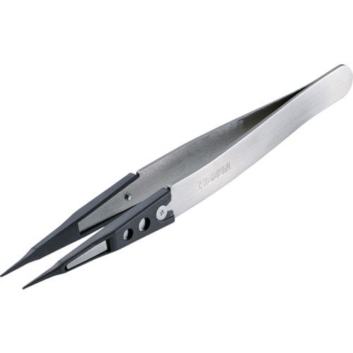 トラスコ中山 HOZAN ESDチップピンセット 818-3680(ご注文単位1本)【直送品】