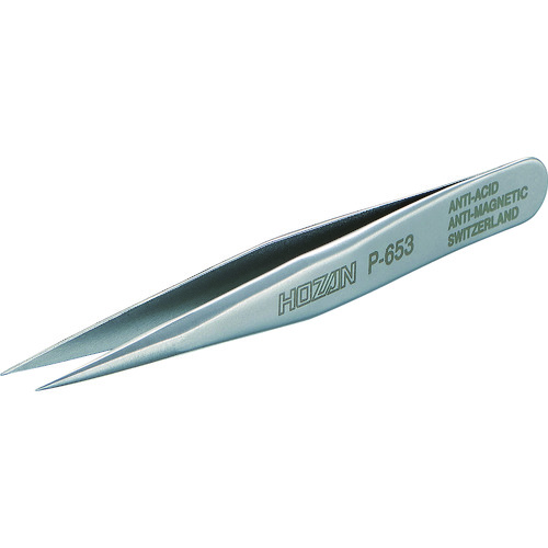 トラスコ中山 HOZAN ステンレス製ピンセット(非磁性タイプ) 全長70mm(ご注文単位1本)【直送品】