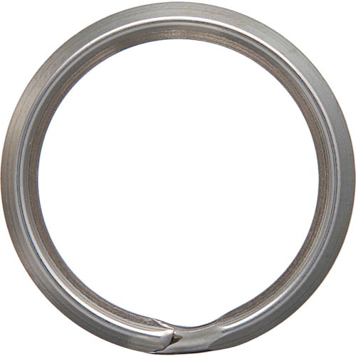トラスコ中山 ニッサチェイン ニッケルキーリング25mm(15個入)(ご注文単位1パック)【直送品】