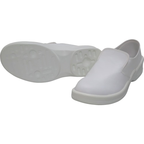 トラスコ中山 ゴールドウイン 静電安全靴クリーンシューズ ホワイト 25.5cm(ご注文単位1足)【直送品】