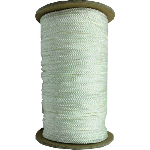 トラスコ中山 ユタカメイク 江戸打ち紐 白 約3mm×130m(ご注文単位1巻)【直送品】