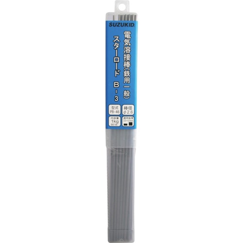 トラスコ中山 SUZUKID スターロードB-3 一般軟鋼用 2.5φ×1kg(ご注文単位1箱)【直送品】