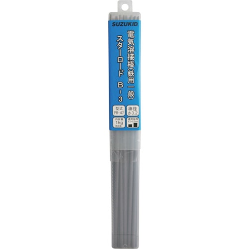 トラスコ中山 SUZUKID スターロードB-3 一般軟鋼用 3.2φ×1kg(ご注文単位1箱)【直送品】