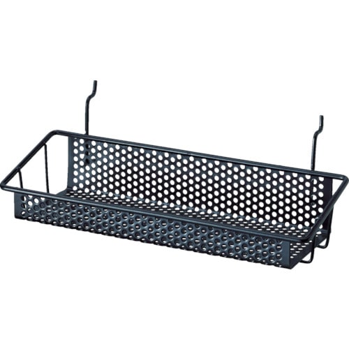 トラスコ中山 光 パンチングボードパーツ カゴ棚 黒(ご注文単位1個)【直送品】
