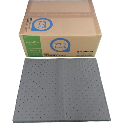 トラスコ中山 JOHNAN 油吸収材 アブラトール シート 50×40×0.2cm 100枚入 381-3134(ご注文単位1箱)【直送品】