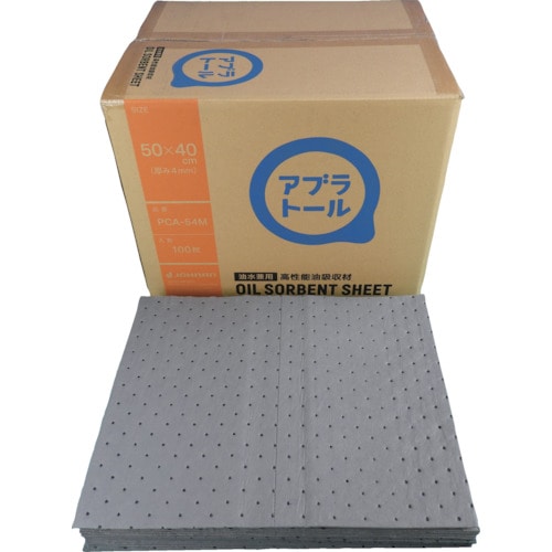 トラスコ中山 JOHNAN 油吸収材 アブラトール シート 50×40×0.4cm 100枚入 433-1907(ご注文単位1箱)【直送品】