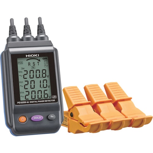 トラスコ中山 HIOKI 電圧計付検相器 PD3259-50(ご注文単位1台)【直送品】