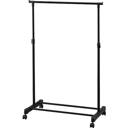 トラスコ中山 IRIS 100967 パイプハンガー シングルタイプ ブラック(ご注文単位1台)【直送品】