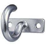 トラスコ中山 水本 ステンレス プレートフック 18mm×58mm 使用荷重:0.49kN(ご注文単位1個)【直送品】