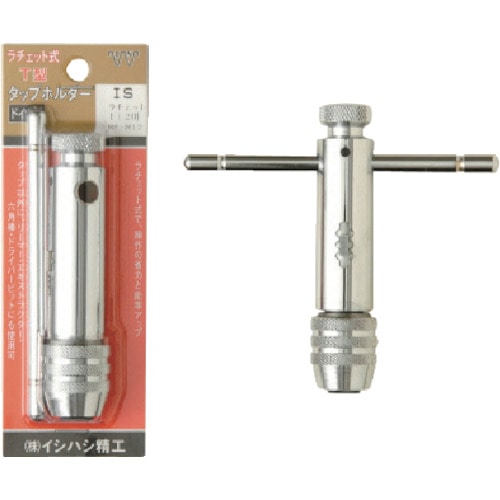 トラスコ中山 ISF ラチェット式T型タップホルダー 3/8用(M3~M10)(ご注文単位1個)【直送品】