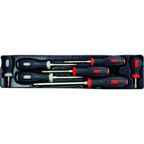 トラスコ中山 TONE パワーグリップドライバー トレーセット PLPGD7(ご注文単位1セット)【直送品】