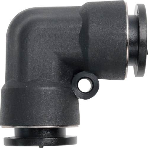 トラスコ中山 潤工社 ワンタッチ継手Mシリーズ ユニオンエルボ 6mm（ご注文単位1個）【直送品】