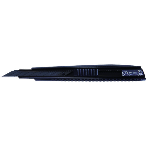 トラスコ中山 NT カッターナイフA型 プレミアムG オートロック式 黒(ご注文単位1個)【直送品】