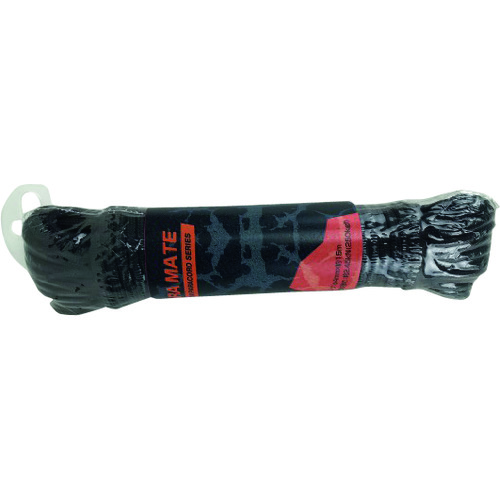 トラスコ中山 ユタカメイク パラメイトロープ 4mm×15m 黒(ご注文単位1本)【直送品】