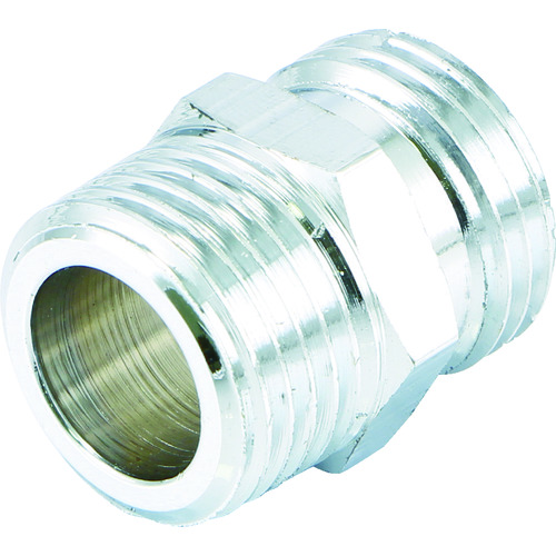 トラスコ中山 ASOH フレキ用ニップル(Pニップル) 黄銅製 PF1/2×PT3/8(ご注文単位1個)【直送品】