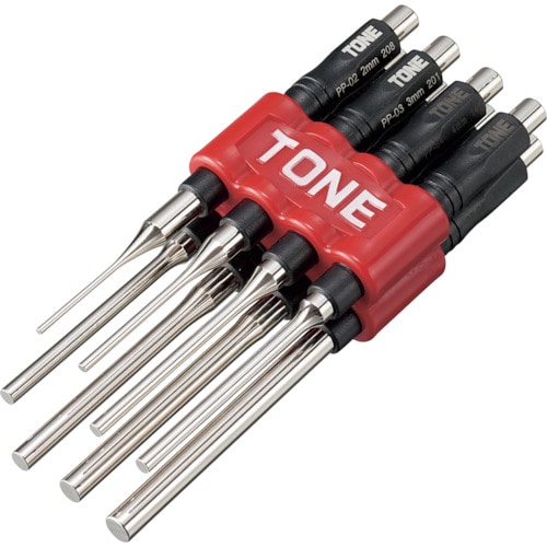 トラスコ中山 TONE ピンポンチセット ビニールパック入り 8点セット(ご注文単位1セット)【直送品】