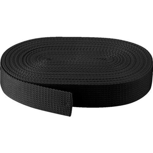 トラスコ中山 TRUSCO PPベルト幅30mmX長さ10m 黒(ご注文単位1本)【直送品】