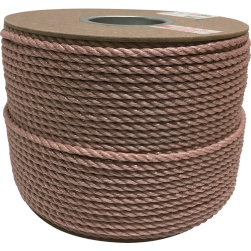 トラスコ中山 ユタカメイク PPロープドラム巻 6mm×200m(ご注文単位1巻)【直送品】