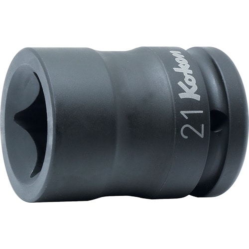 トラスコ中山 コーケン ホイールナット用4角ソケット 差込角19.0mm 対辺21mm(ご注文単位1個)【直送品】