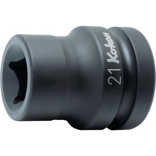 トラスコ中山 コーケン ホイールナット用4角ソケット 差込角25.4mm 対辺21mm(ご注文単位1個)【直送品】