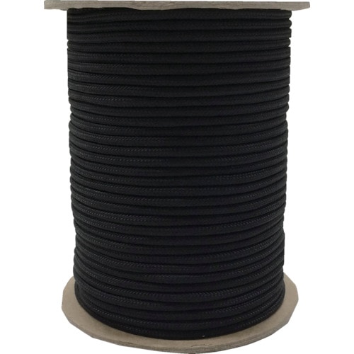 トラスコ中山 ユタカメイク 強力カラーコード 4mm×100m(黒)(ご注文単位1巻)【直送品】