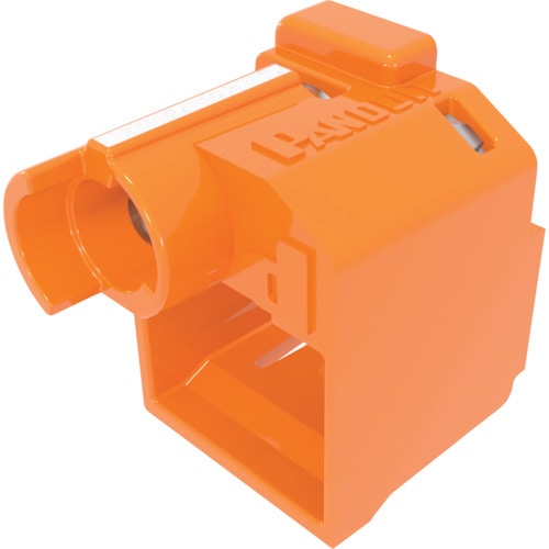 トラスコ中山 パンドウイット パッチコードロック(LANケーブルロック) オレンジ 10個入り 専用工具1個付き PSL-DCPLRE-OR(ご注文単位1袋)【直送品】