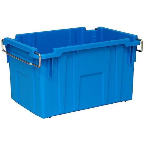 トラスコ中山 YAZAKI ポリテナー 105L ブルー(ご注文単位1個)【直送品】