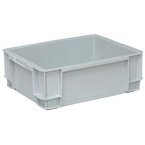 トラスコ中山 YAZAKI ポリテナー 21.5L ライトグレー(ご注文単位1個)【直送品】