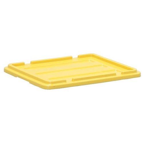 トラスコ中山 YAZAKI ポリテナーPT-14,21,28用蓋 イエロー(ご注文単位1枚)【直送品】
