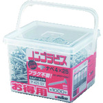 トラスコ中山 ユニカ プラグレスアンカー ノンプラビス 得用パック シルバー 座付ナベ頭 Bドリルナシ PW-425-SV (750本)(ご注文単位1パック)【直送品】