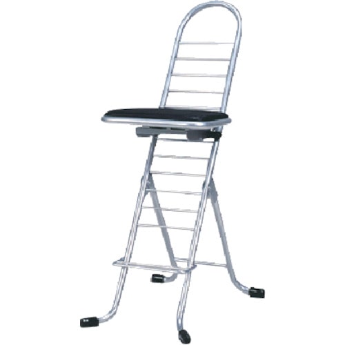 トラスコ中山 セイコー プロワークチェア スゥイング 銀(ご注文単位1脚)【直送品】